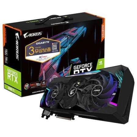 기가바이트 기가바이트 AORUS 지포스 RTX 3080 Ti 그래픽카드 Master D6X 12GB