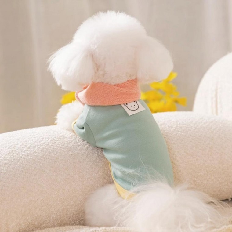 베이직 소프트 티셔츠 반려견 옷 강아지 실내복 강아지옷 - 메인 이미지