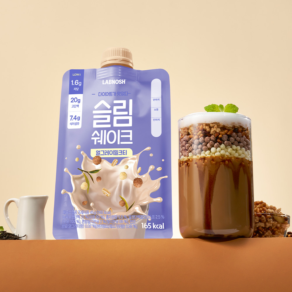 랩노쉬 슬림쉐이크 45g 얼그레이밀크티, 7포, 1개 제품 이미지
