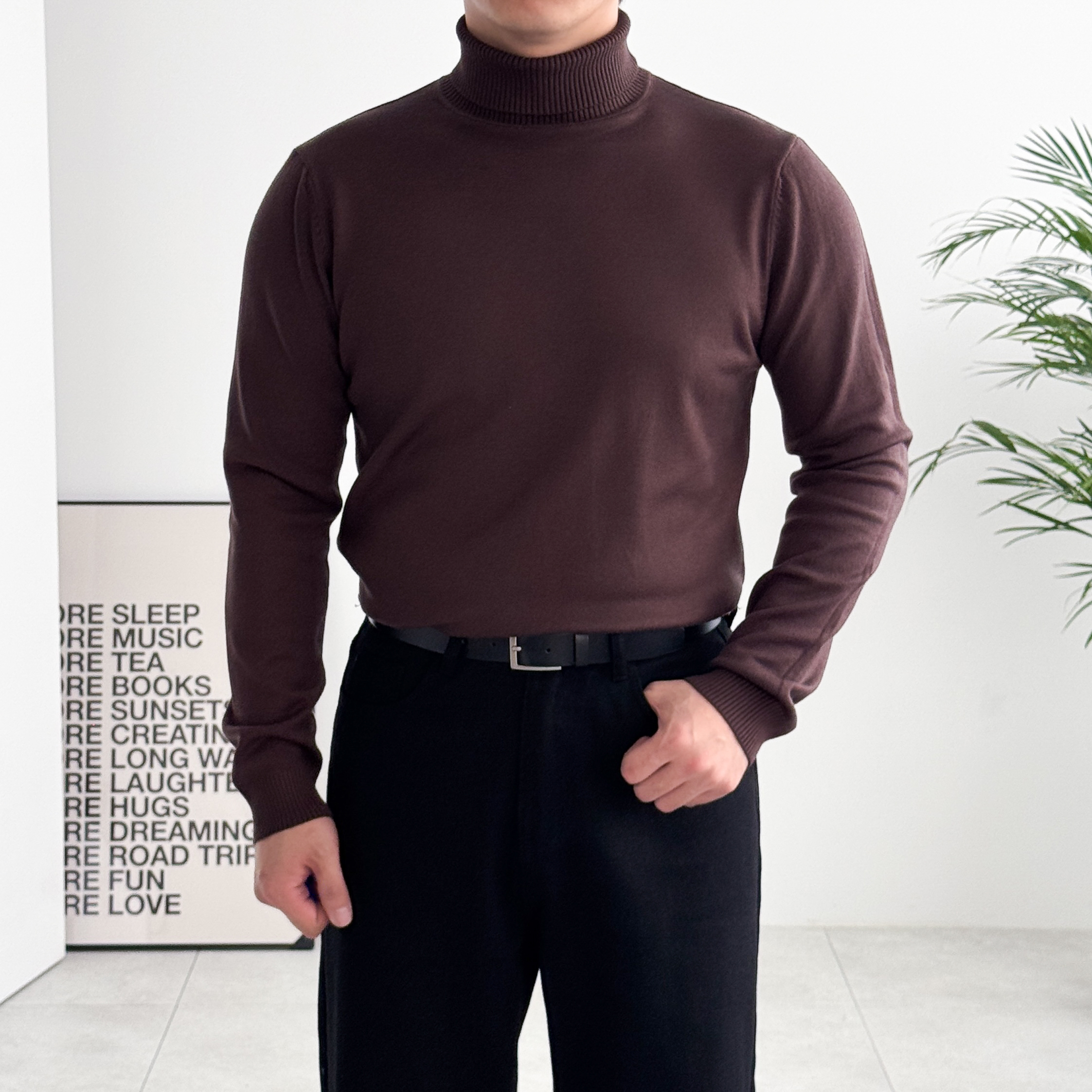 남자목폴라 남자터틀넥 캐시라이크 - 상세 이미지 4