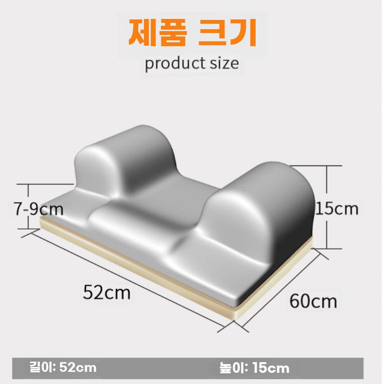 정면수면 교정 베개 경추 지지 방수평 미용 숙면 자세 - 상세 이미지 5