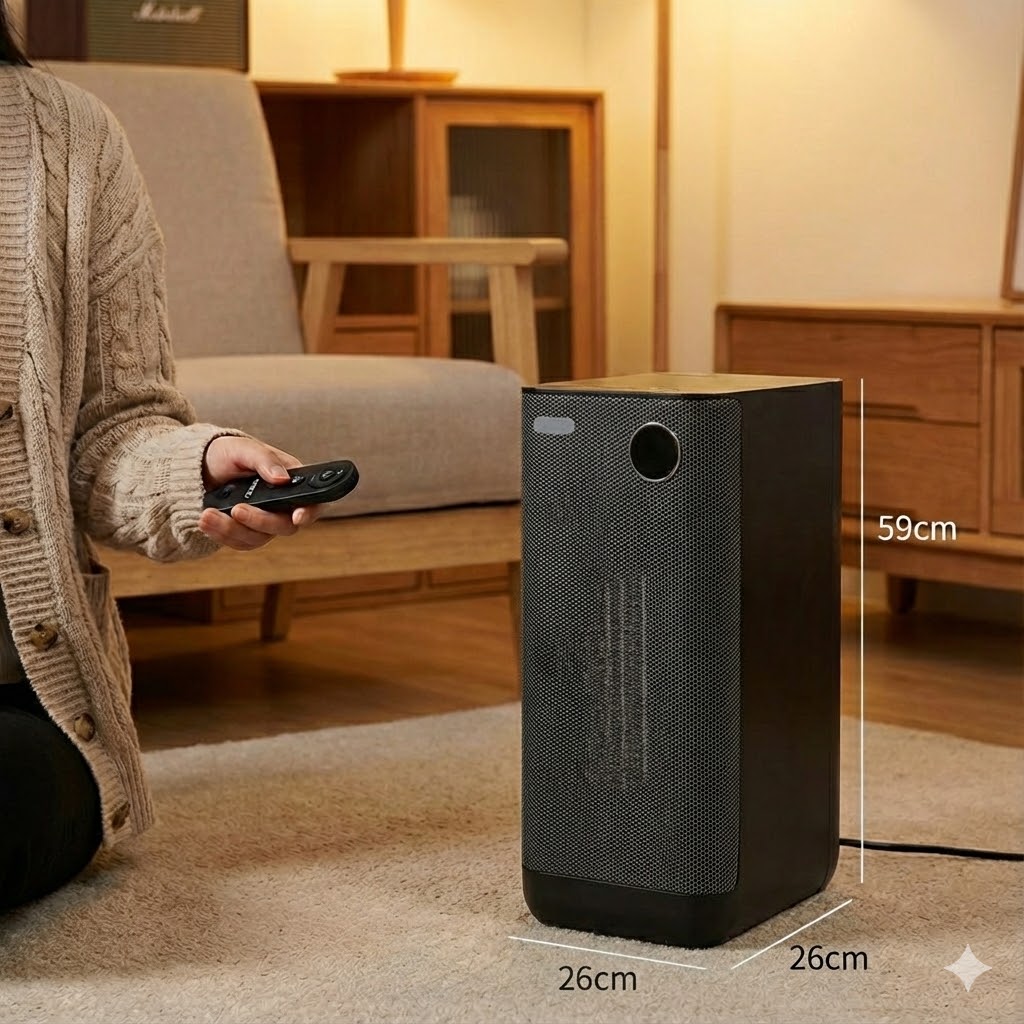 스마토 PTC히터 전기온풍기 캠핑 사무실 가정용 고효율 난방기 PTC-3000A - 메인 이미지