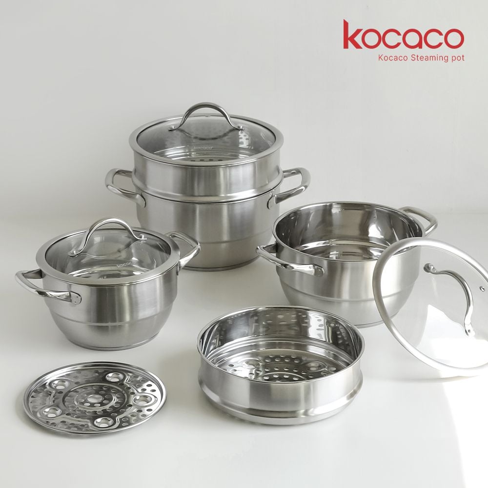 미니 찜솥 인덕션 고구마 야채 찜기 소형 양수 냄비 2단 올스텐 20cm - 상세 이미지 4