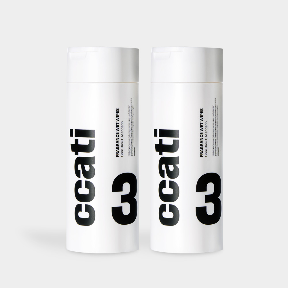 까띠 올인원 세정 살균 물티슈 향기 청소 소독 차량 선물 70매 (2개)