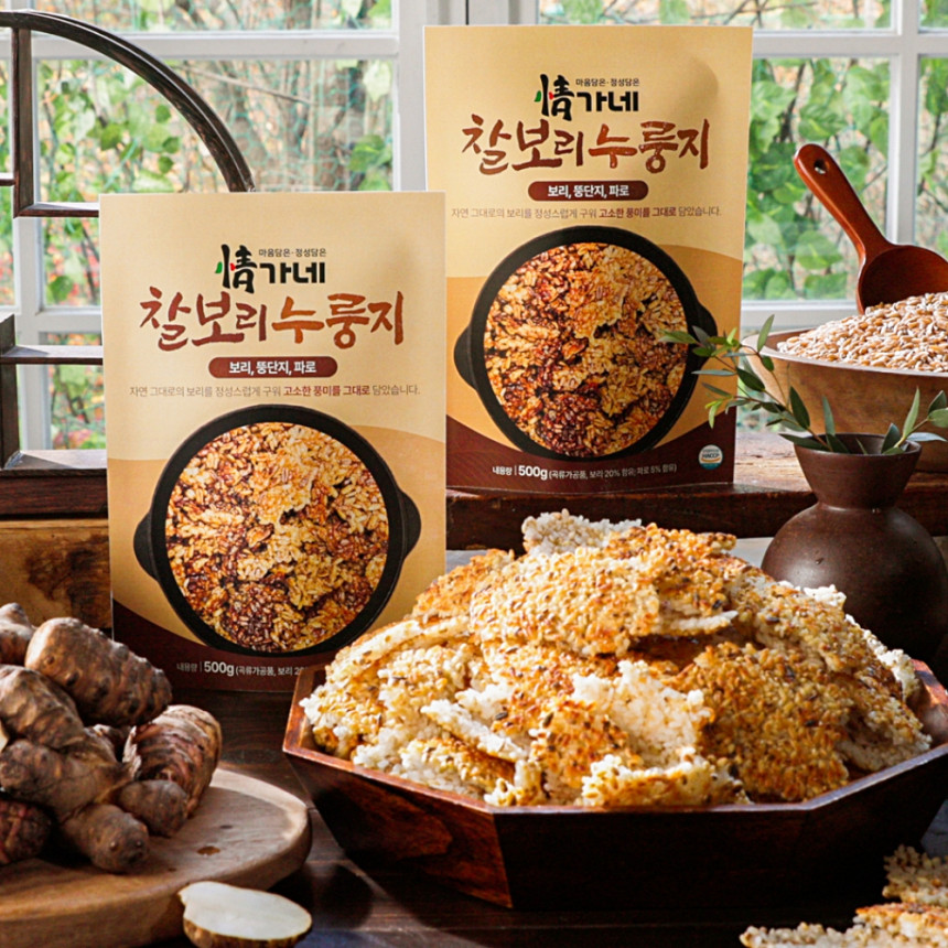 정가네 찰보리 누룽지 3팩 50회분 장미화 국내산 찰보리 백미 돼지감자 숭늉 누릉지 사진 5