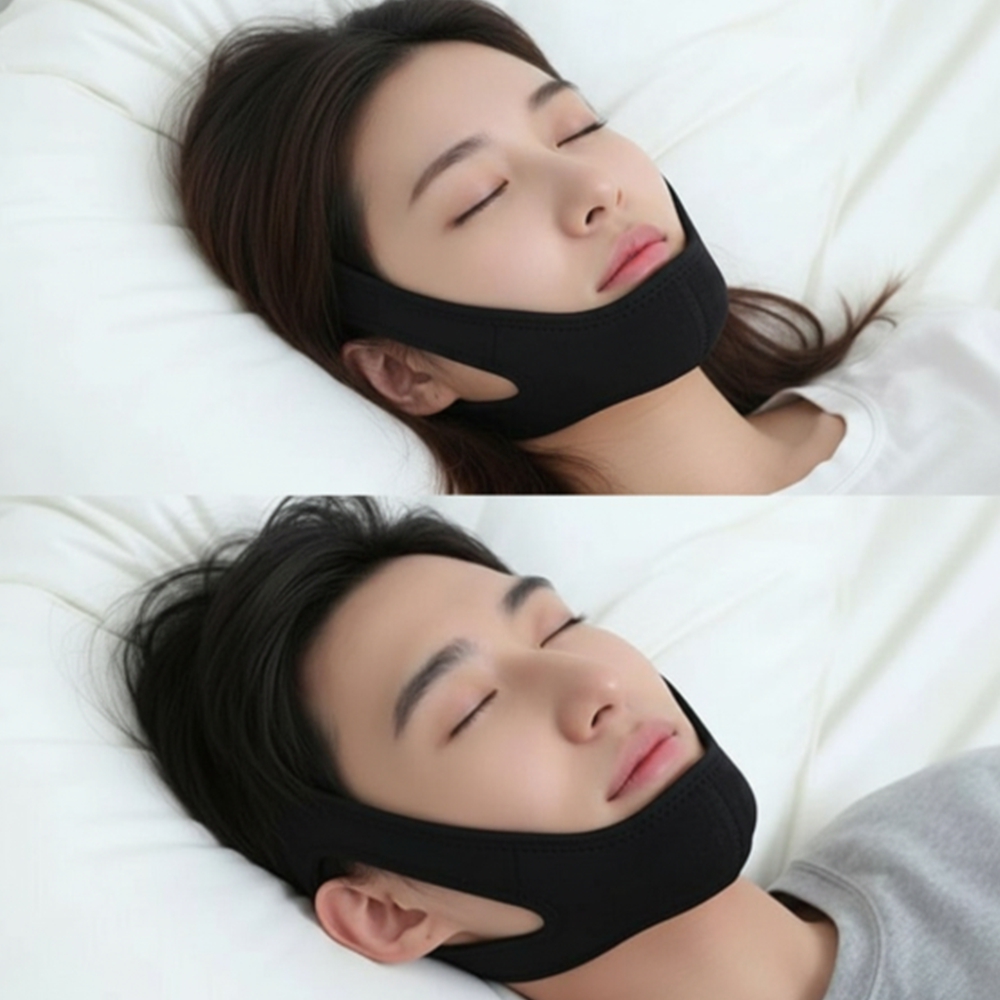 코골이방지 기구 입벌림방지밴드 코골이무호흡 방지기 수면밴드 - 상품 이미지