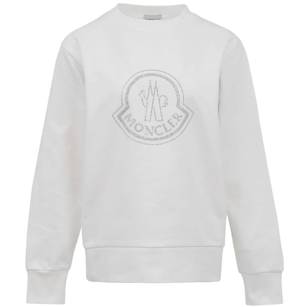 몽클레어 여성 크리스탈 로고 맨투맨 8G00040 899TR 033 (2024 F/W) - 상품 이미지