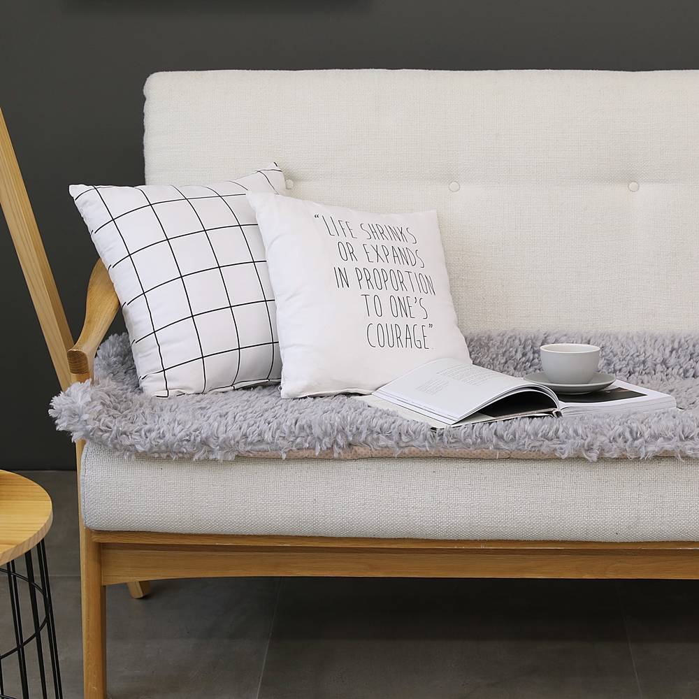 나라데코 30mm 양털 극세사 겨울 돌 쇼파패드 3인용 65x180