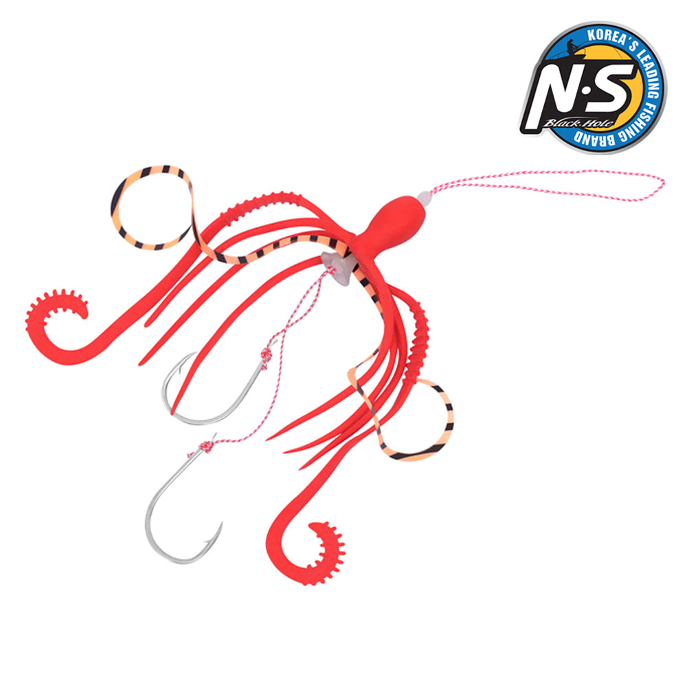 NS 코드 라바 스퀴드 세트 대구라바 꼴뚜기 스커트 훅 바늘 채비 이미지 6