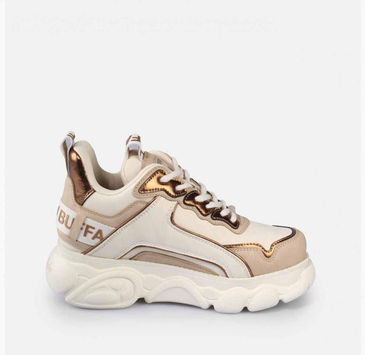 버팔로 플랫폼 청키 스니커즈 누벅 나파 베이지 골드 02474945 BEIGE - 상세 이미지 4