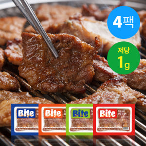 [4팩]바이트 한입저당 부드러운 닭가슴살대신 돼지갈비맛 양념구이 저당제육... 맛있게 먹은 솔직 후기 - 상품 이미지 1