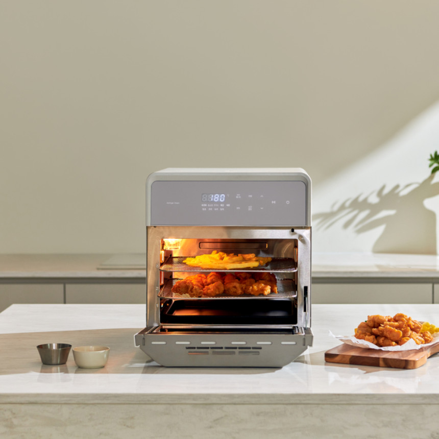 쿠쿠 15L 올스테인리스 오븐형 에어프라이어 노블 화이트 CAFO-DS1510GW