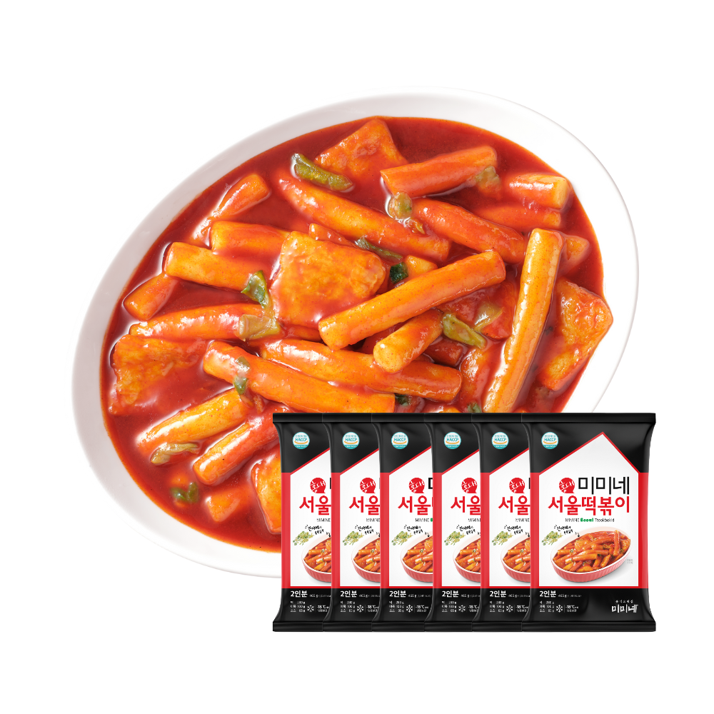 [신제품] 미미네 서울떡볶이 기본맛, 465g, 6개 - 상품 이미지
