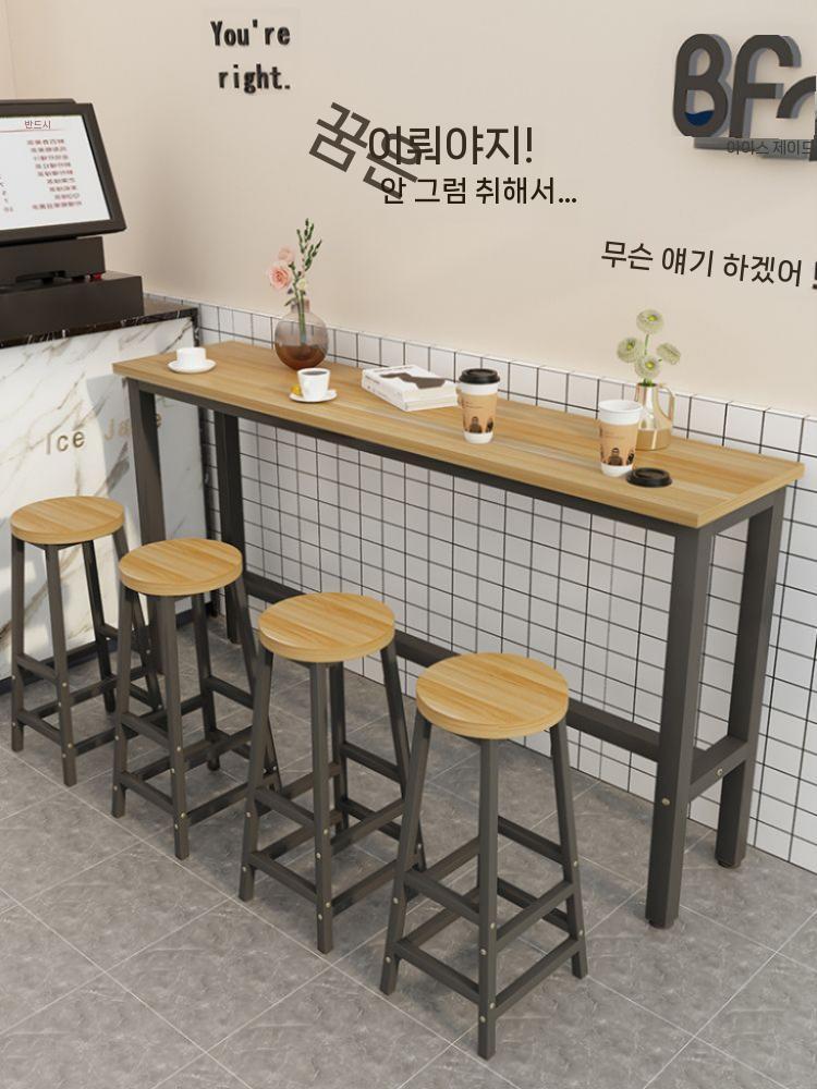 벽테이블 의자 세트 1600 1800 분식집 쌀국수집 홈바 - 상세 이미지 4