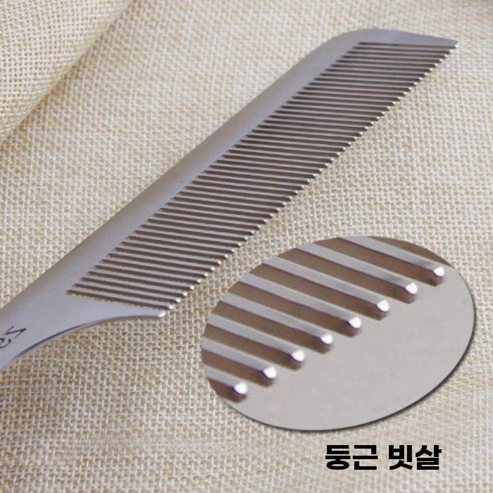 미용사 전용 티타늄 스틸 빗 두꺼운 내구성 헤어스타일링 - 상세 이미지 5
