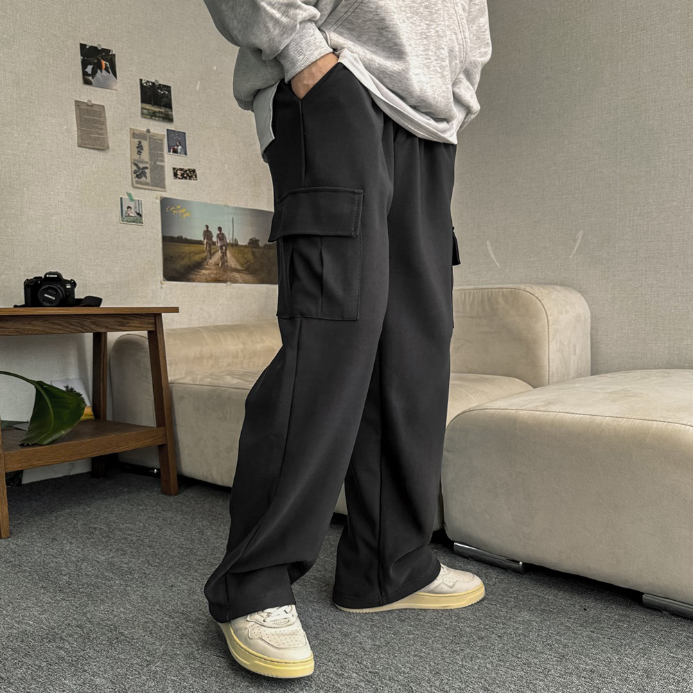 남자융기모바지 기모카고바지 - 상품 이미지