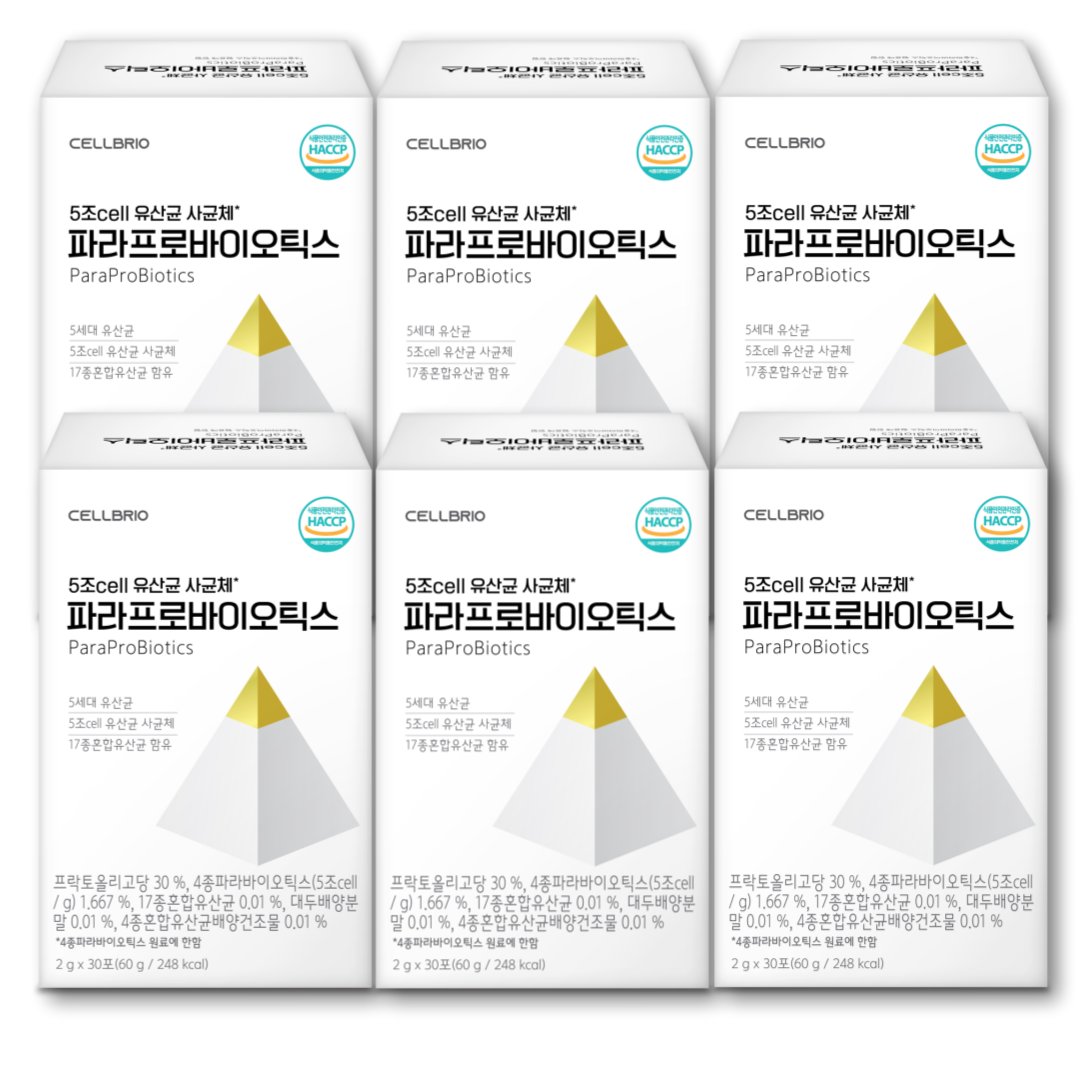 5세대 4조 사균체 유산균 파라프로바이오틱스 30포, 6개 제품 이미지