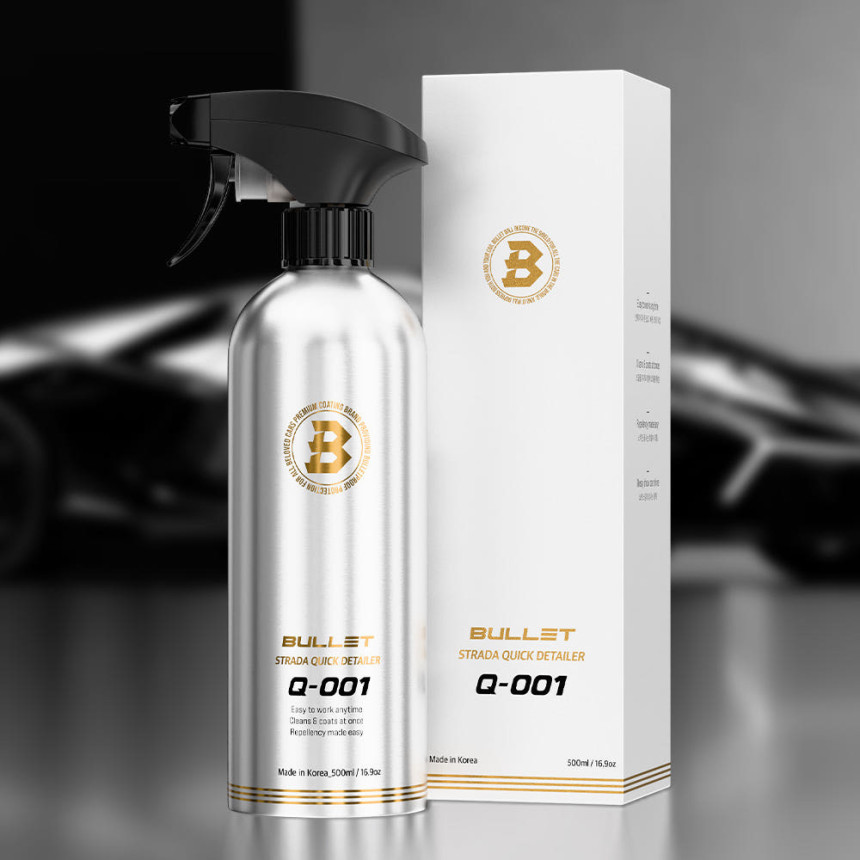 불렛 Q001 스트라다 자동차 광택제 코팅 왁스 퀵디테일러 500ml