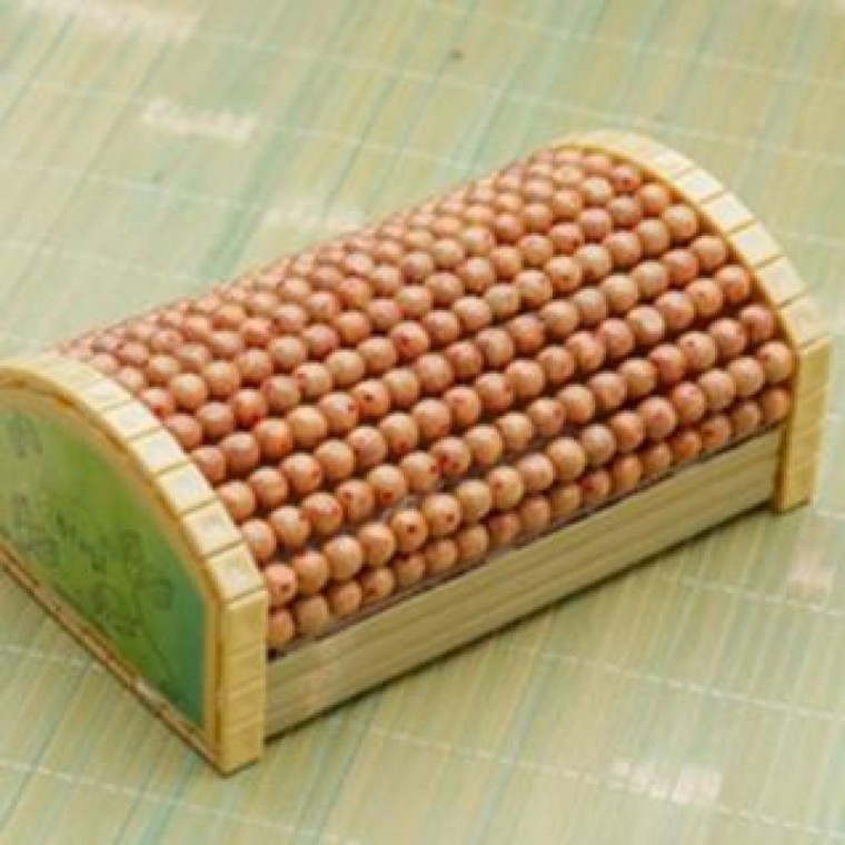 대나무 모두가 허브 목각구슬 베개 목각구슬 대나무 마작 배게 청 태성 - 상품 이미지