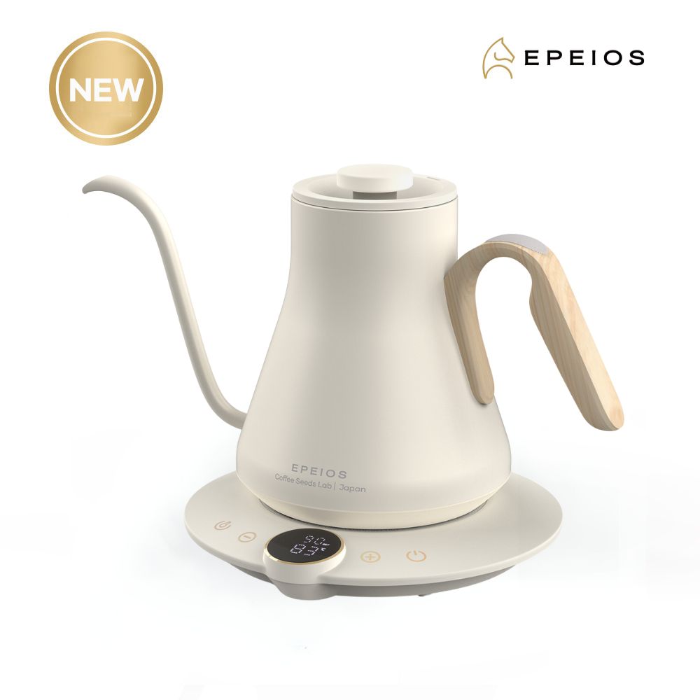 EPEIOS 에페이오스 파인 앤 플로우 핸드드립 전기포트 Lite 900ml, 아이보리화이트 - 상품 이미지