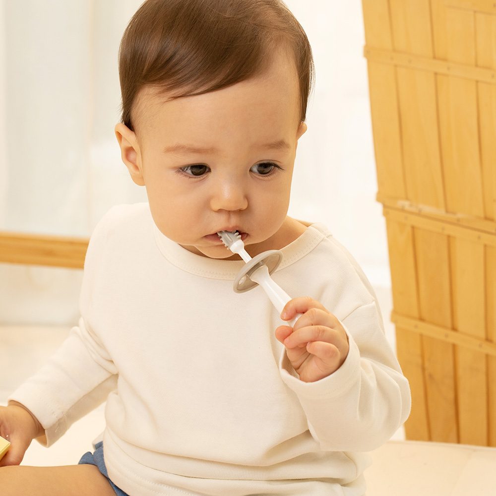 더트웰브 아기칫솔 2개입 1단계 실리콘 유아 돌아기 6개월