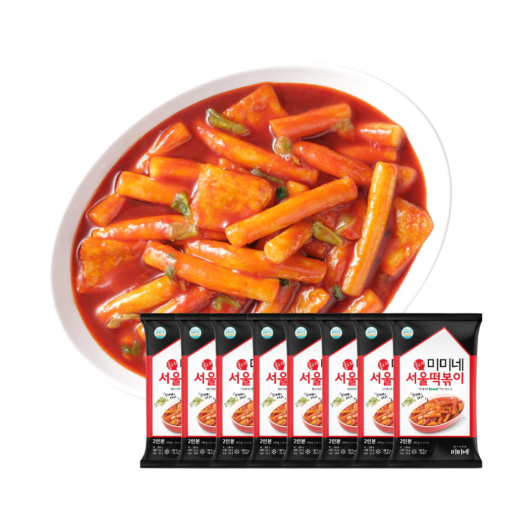 [신제품] 미미네 서울떡볶이 기본맛, 465g, 8개 - 상품 이미지