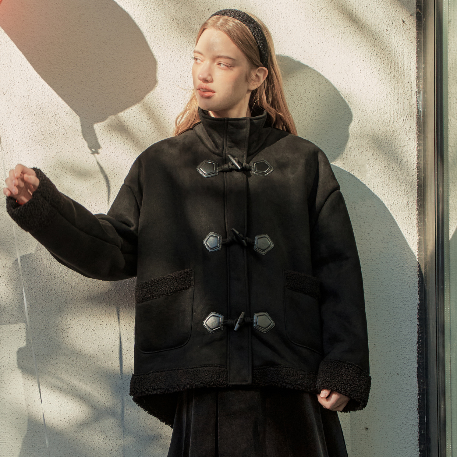 [12/19 예약배송][제로스트릿] 시어링 무스탕 SHEARLING MUSTANG / BLACK - 상세 이미지 2