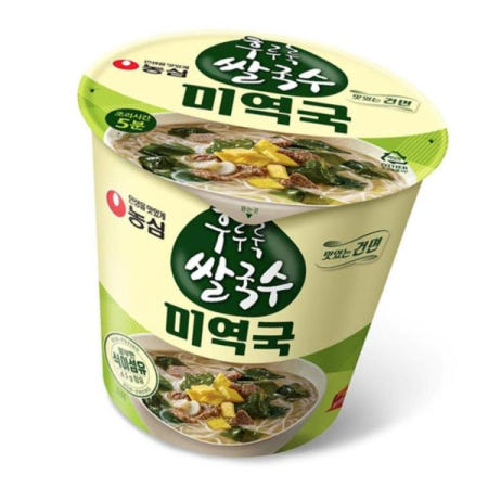 농심 컵라면 농심 후루룩 쌀국수 미역국 74gx6컵x2박스