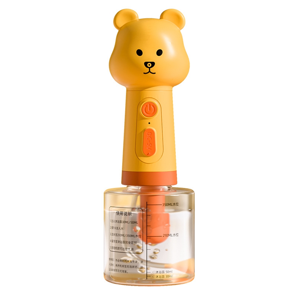 반려동물 무선 목욕 충전식 방수 강아지 자동 거품기 버블기 샴푸 고양이 곰 - 상세 이미지 4