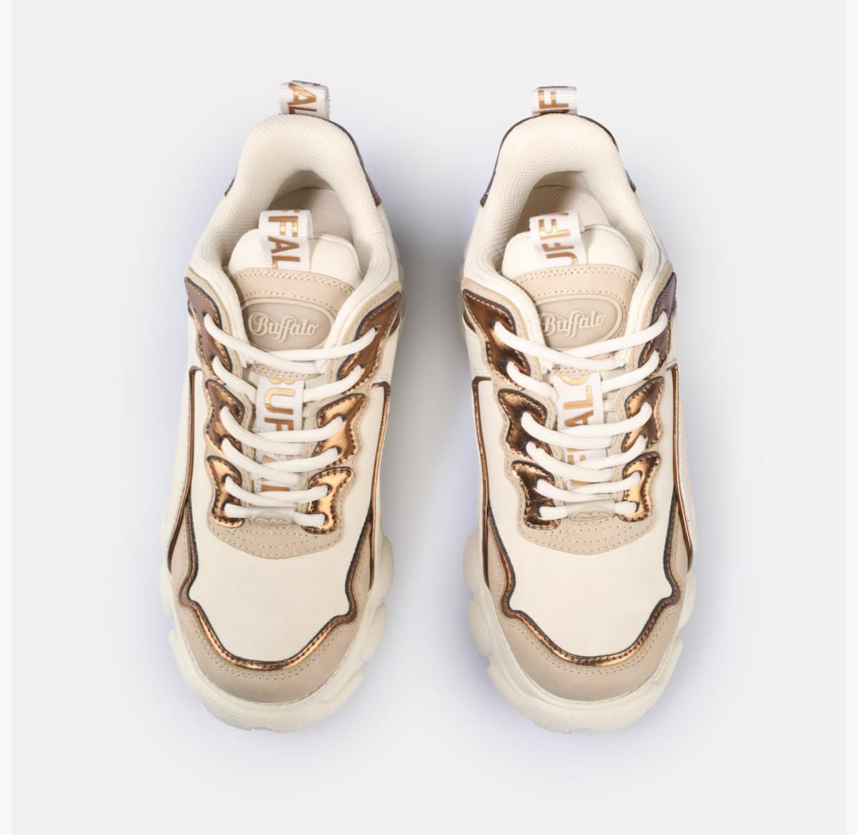 버팔로 플랫폼 청키 스니커즈 누벅 나파 베이지 골드 02474945 BEIGE - 상세 이미지 2