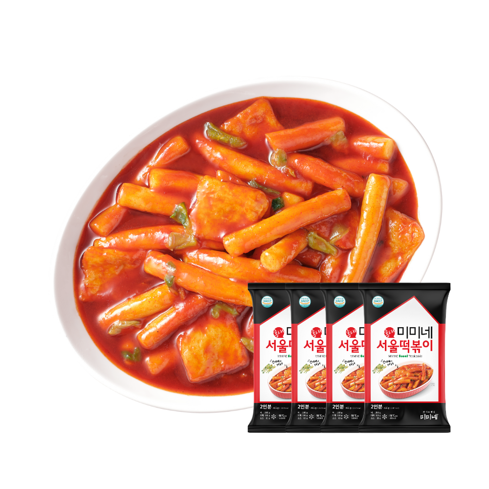 [신제품] 미미네 서울떡볶이 기본맛, 465g, 4개 - 상품 이미지