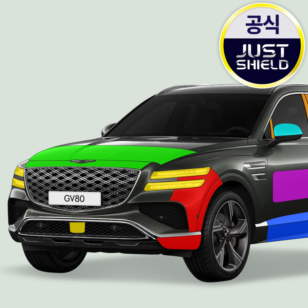 GV80 페이스리프트 PPF필름 A, B,C,D필러 부분구매 일반모델 저스트쉴드 - 상품 이미지