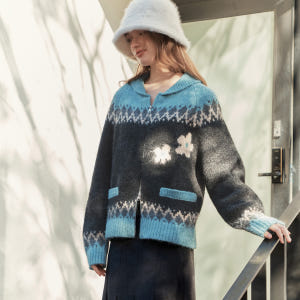 [제로스트릿] 플라워 노르딕 울 가디건 FLOWER NORDIC WOOL... 착용 후기 | 사이즈/핏 총정리 - 상품 이미지 3