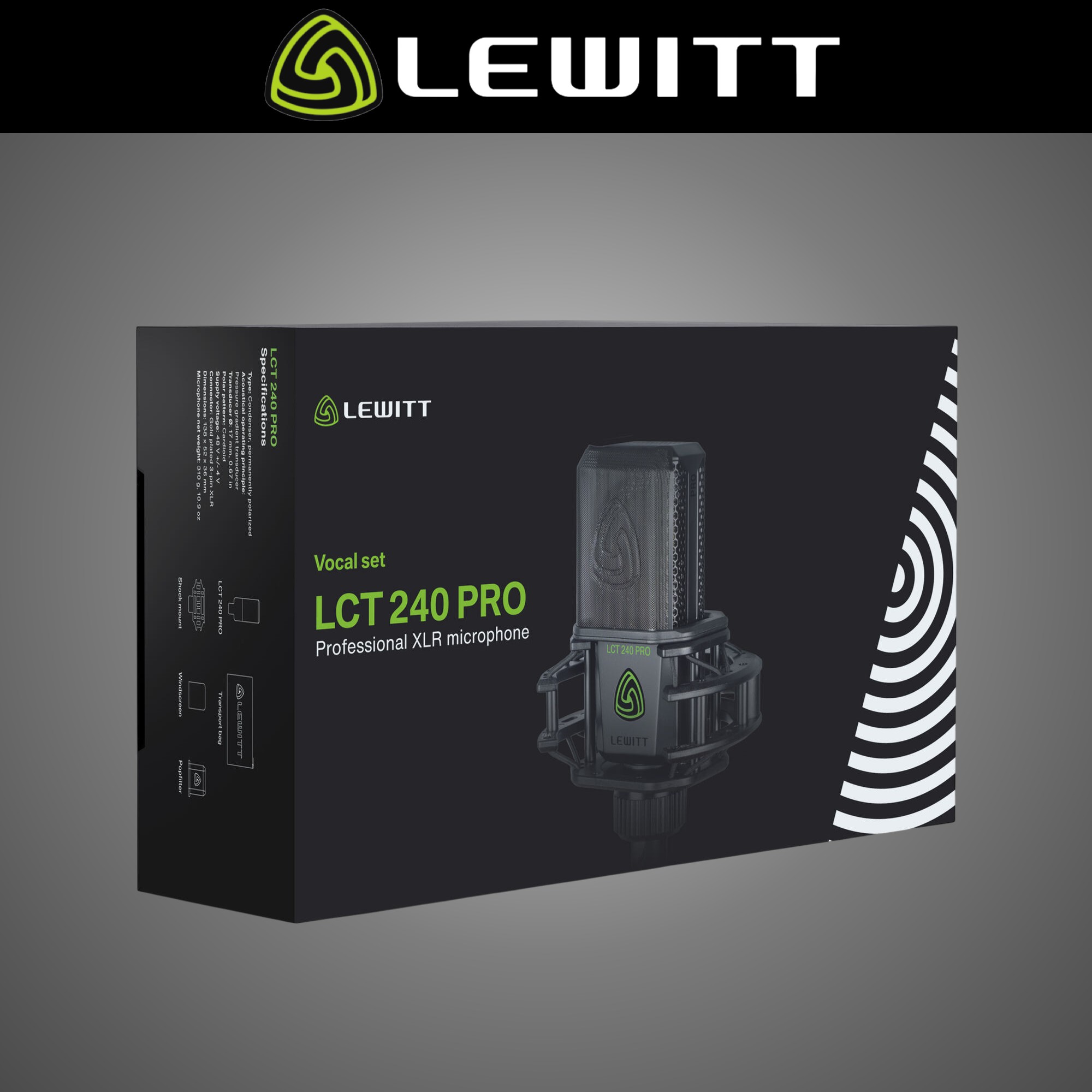 LEWITT LCT240 Pro Value Pack 르윗 240 녹음 방송 콘덴서 마이크 이미지 7