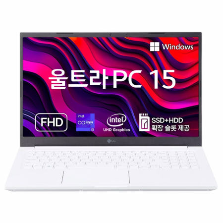 LG전자 LG전자 2023 울트라PC 15 코어i5 인텔 13세대, 화이트, 512GB, 8GB, WIN11 Home, 15U50R-GR5CK