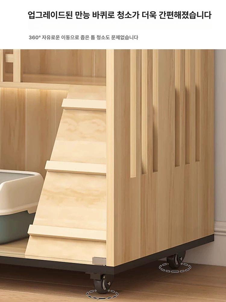고양이 호텔장 대형 3단 격리장 케이지 동물병원 반려묘 사육장 - 상세 이미지 5