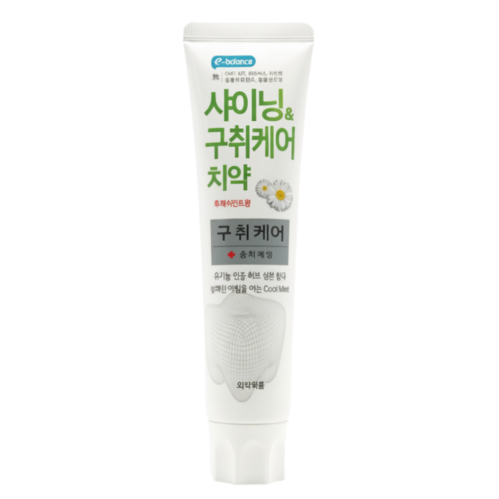 이밸런스 샤이닝 구취케어 유기농허브 비건치약 150g, 1개 - 상품 이미지