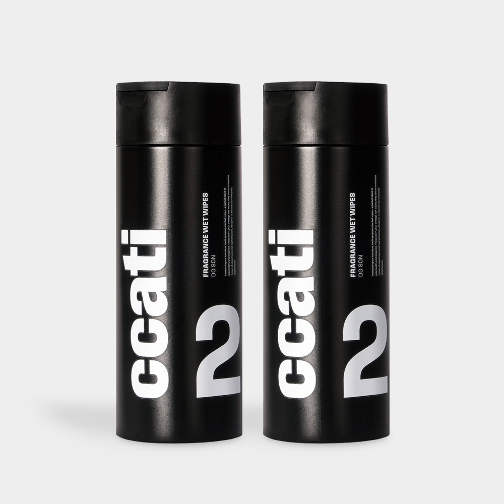 까띠 올인원 세정 살균 물티슈 향기 청소 소독 차량 선물 70매 (2개)