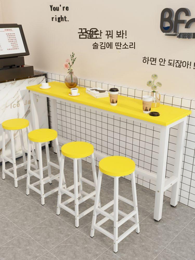 벽테이블 의자 세트 1600 1800 분식집 쌀국수집 홈바 - 상세 이미지 3