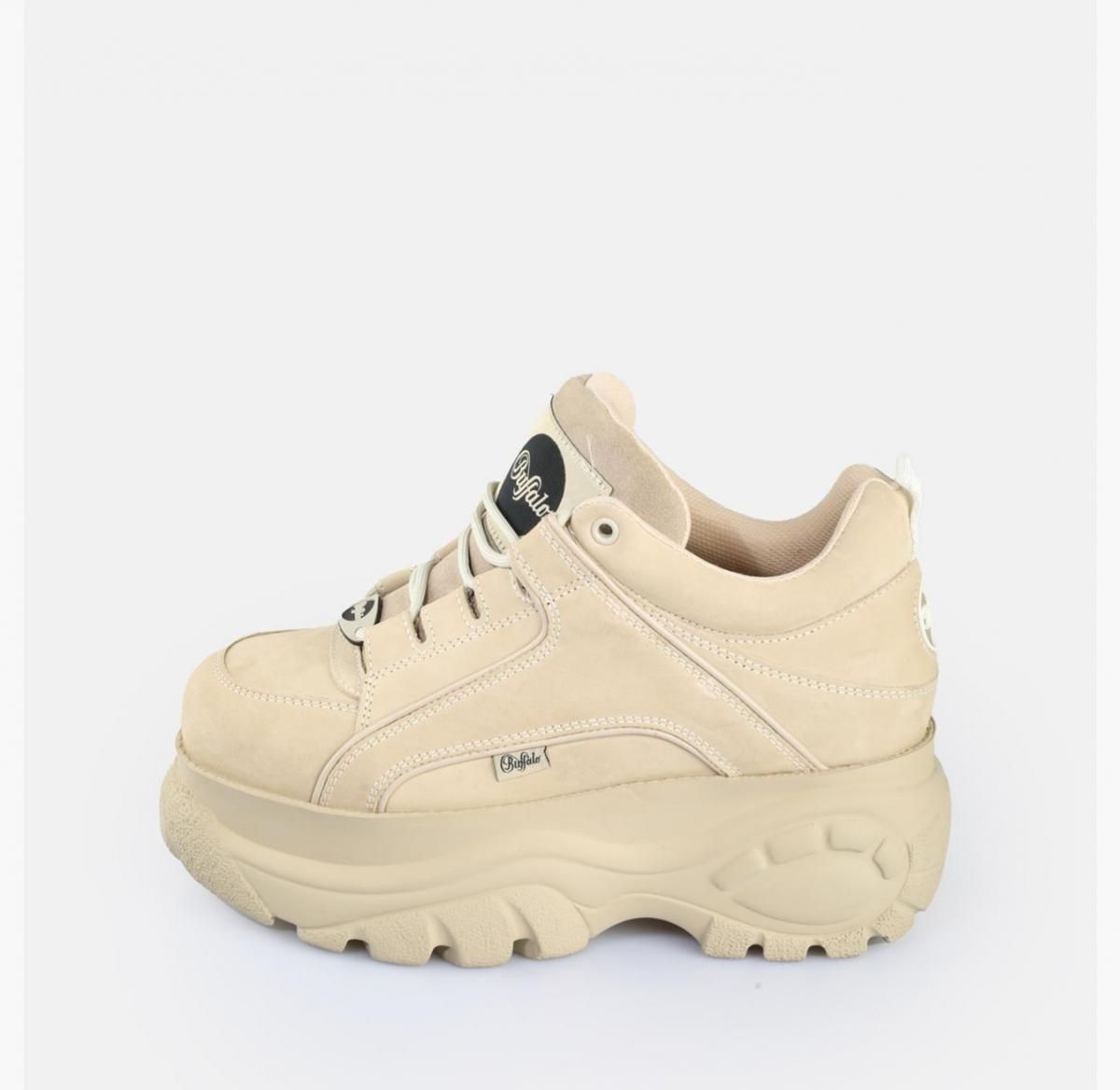 버팔로 레트로 플랫폼 크림 레더 스니커즈 01844311 BRAUN/BEIGE - 상품 이미지