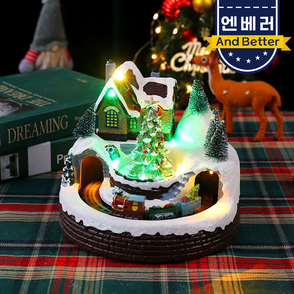 2025 크리스마스 소품 오르골 크리스마스선물 눈사람 스노우볼 조명 산타클로스 이미지 7