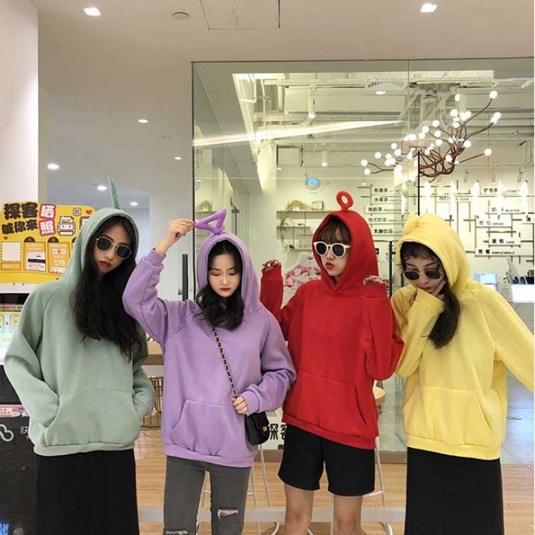 핵인싸템 텔레토비 후드티 4color 루즈핏 M 2XL 보라돌이 뚜비 나나 뽀 - 상품 이미지