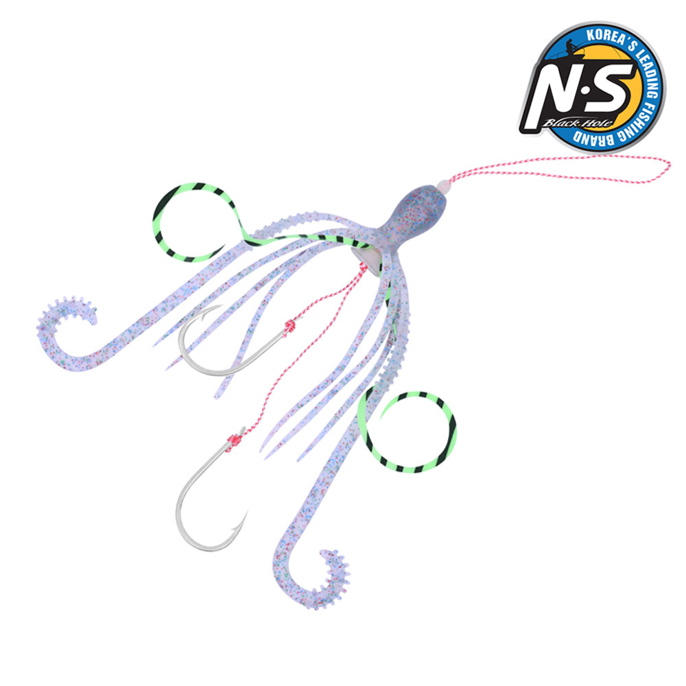 NS 코드 라바 스퀴드 세트 대구라바 꼴뚜기 스커트 훅 바늘 채비 이미지 8