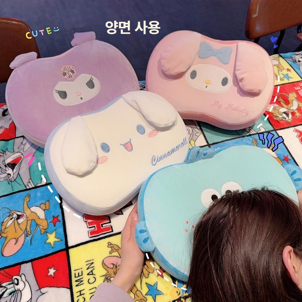 산리오 낮잠 베개 라텍스 메모리폼 쿠션 방석 학생 직장인 교실 의자 한교동 포차코 쿠로미 마이멜로디 - 상세 이미지 2