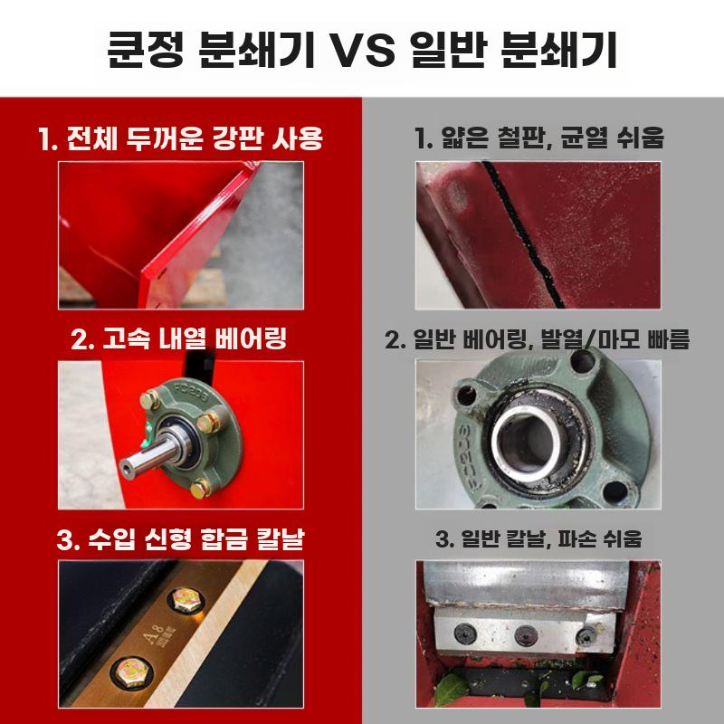 대형 원예 파쇄기 나뭇가지 잎 파편 분쇄 목재 처리 - 상세 이미지 5