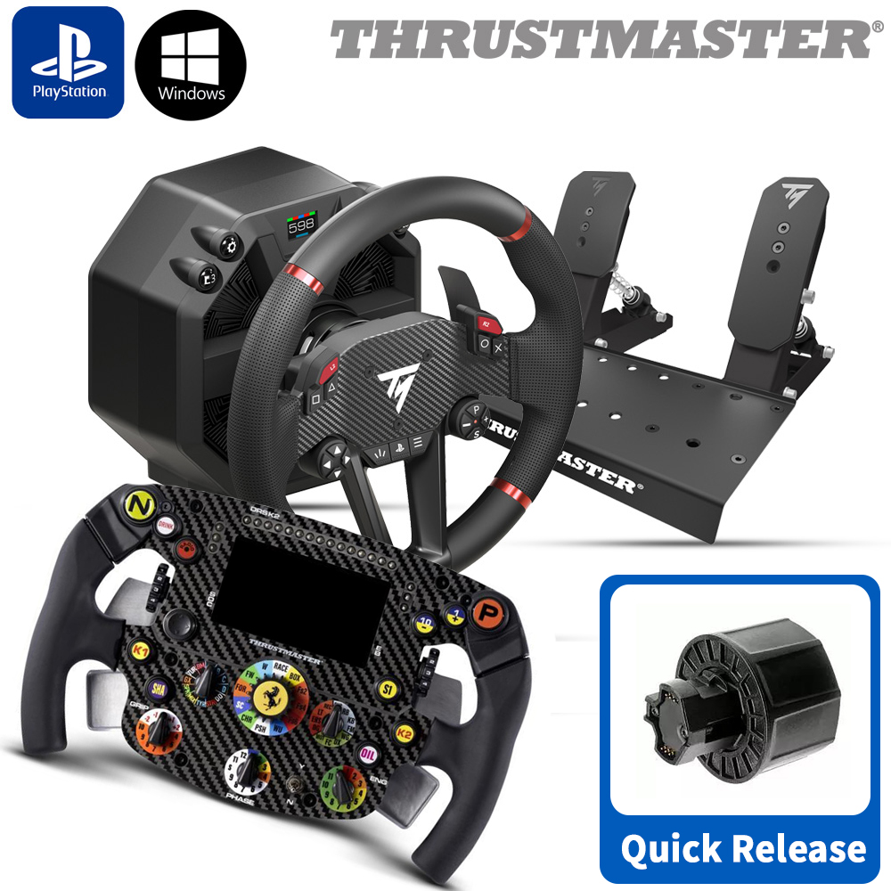트러스트마스터 레이싱휠  T598 DD + Ferrari SF1000 WHEEL ADD-ON + Quick Release - 상품 이미지