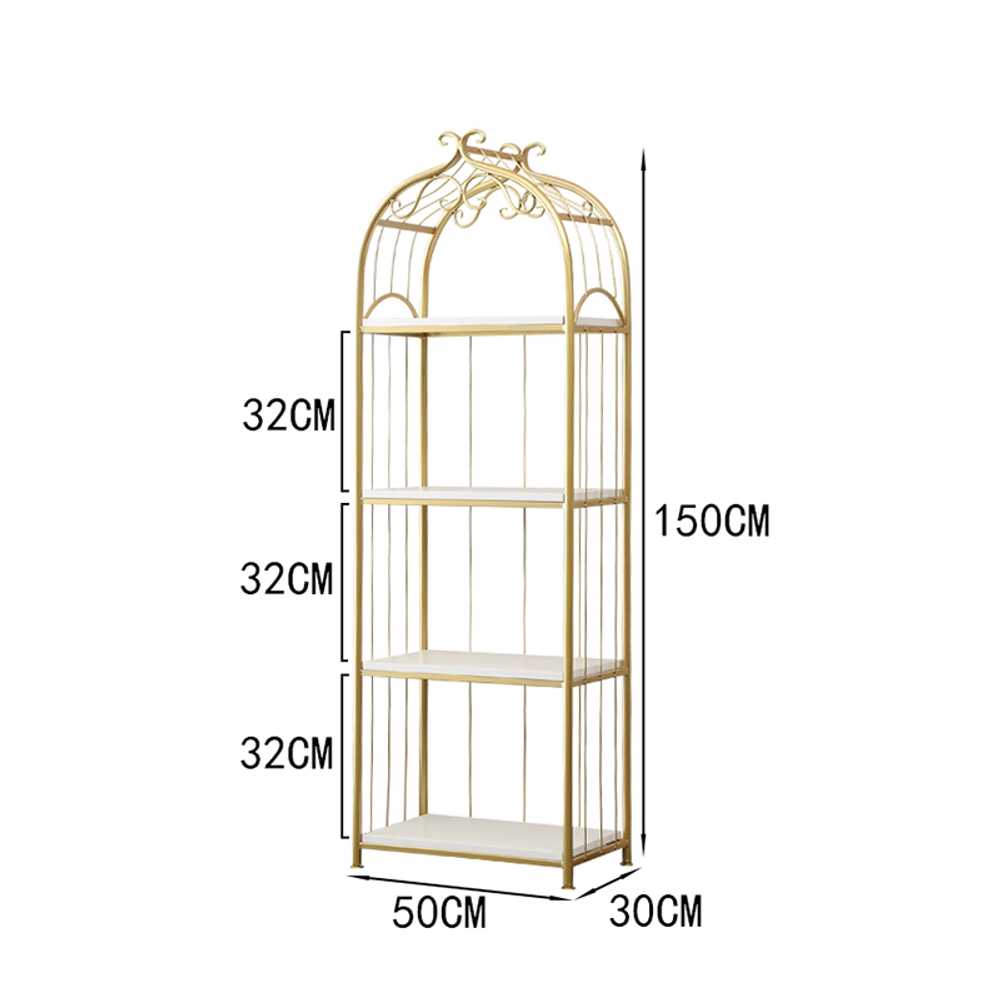 철제 장식장 진열장 거실 다층 바닥 책장 선반 랙 50x30x150 이미지 6