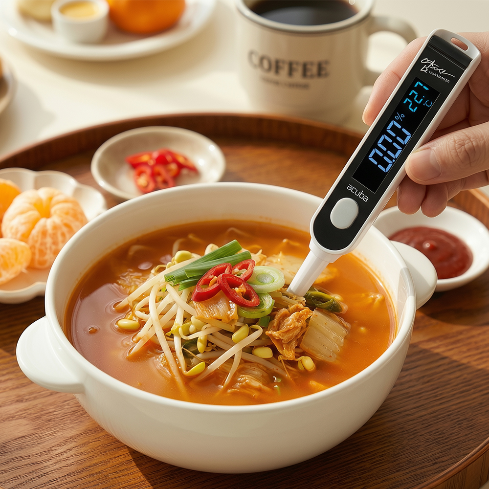 아쿠바 디지털 염도계 염도측정기 염도사 10% 가정용염도계 저염식 저염관리 식단관리 - 상세 이미지 5