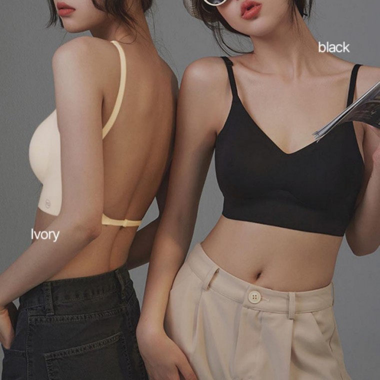 심리스브라 백리스 심리스 편안한 브래지어 브라 브라 여름 2컬러 여성 노와이어 - 메인 이미지