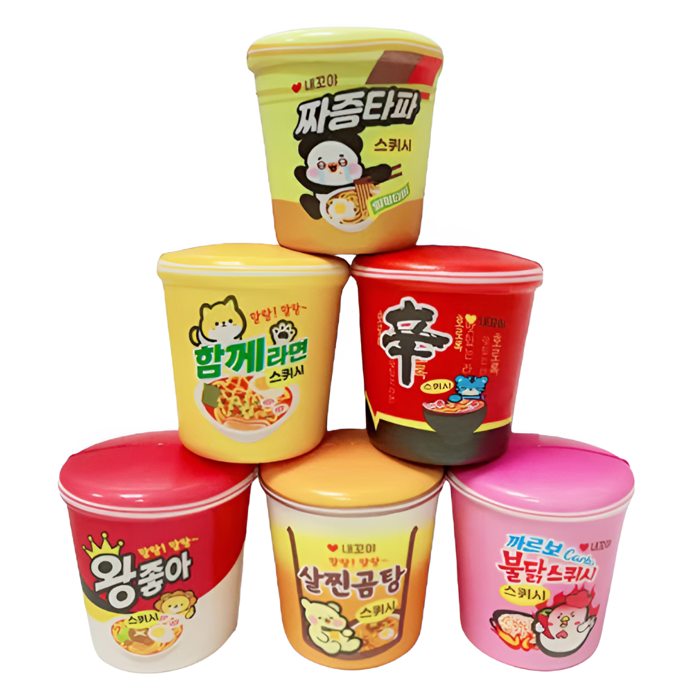 라면 스퀴시 컵라면 말랑이 쫀득한 스트레스볼 - 상품 이미지